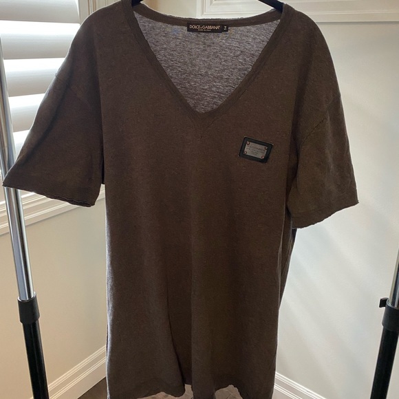 Dolce & Gabbana Men’s V-neck T-Shirt (Authentic) - Picture 2 of 8